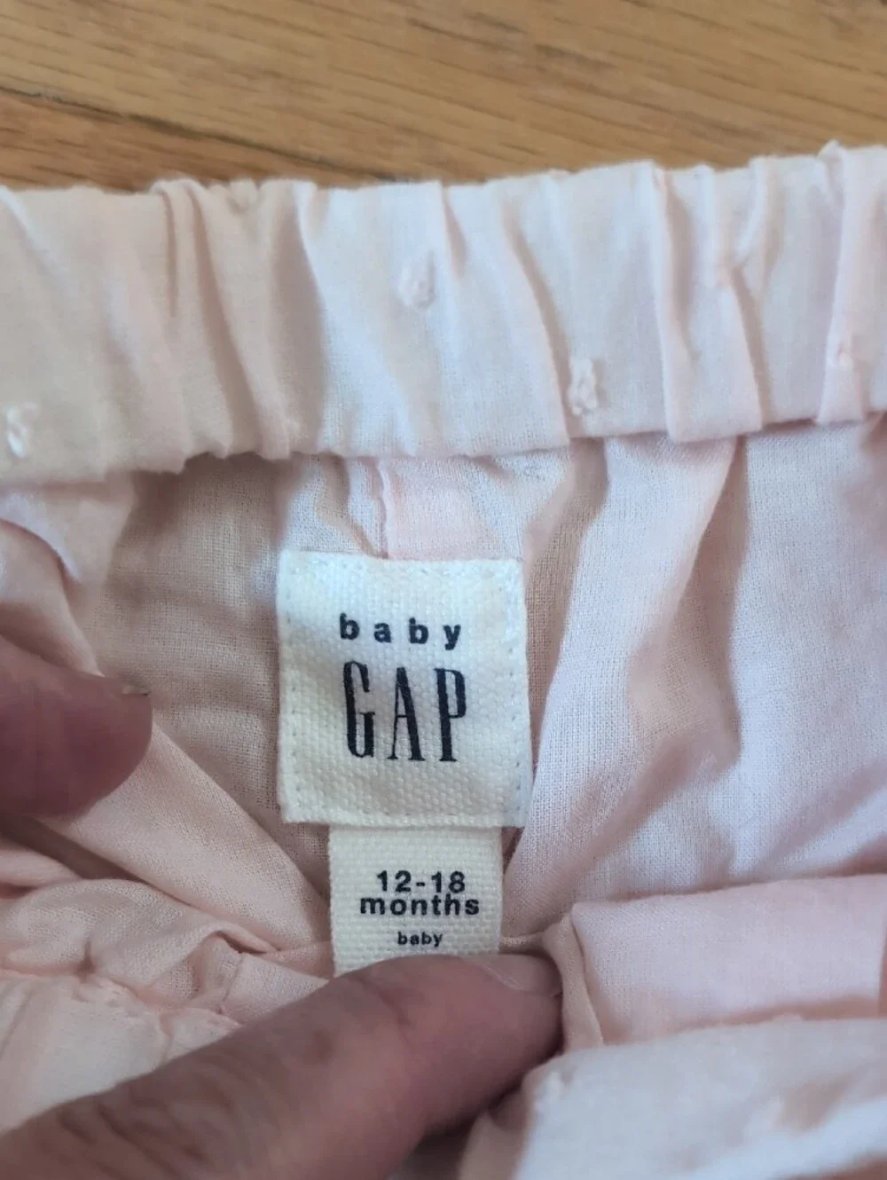 Baby GAP Light Pink Elasticwted Shorts 12-18m